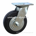 6" cast iron caster,150mm casters trolley wheel,industrial swivel rubber caster wheel